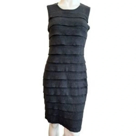 NWT Calvin Klein Layered Sleeveless Dress - Picture 1 of 4